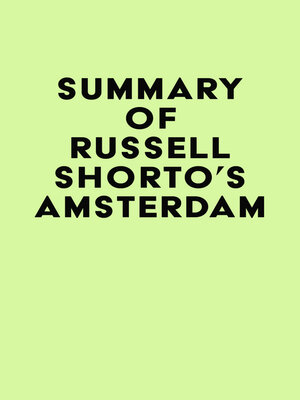 cover image of Summary of Russell Shorto's Amsterdam